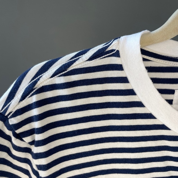 EUC Nili Lotan Crew Neck Cotton Striped T-shirt, XS - Picture 6 of 8